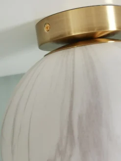 Hot It's about RoMi Carrara Plafondlamp White marble, Gold