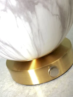 Clearance It's about RoMi Carrara Tafellamp White marble, Gold