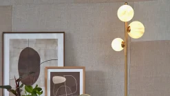 Hot It's about RoMi Carrara Vloerlamp White marble, Gold