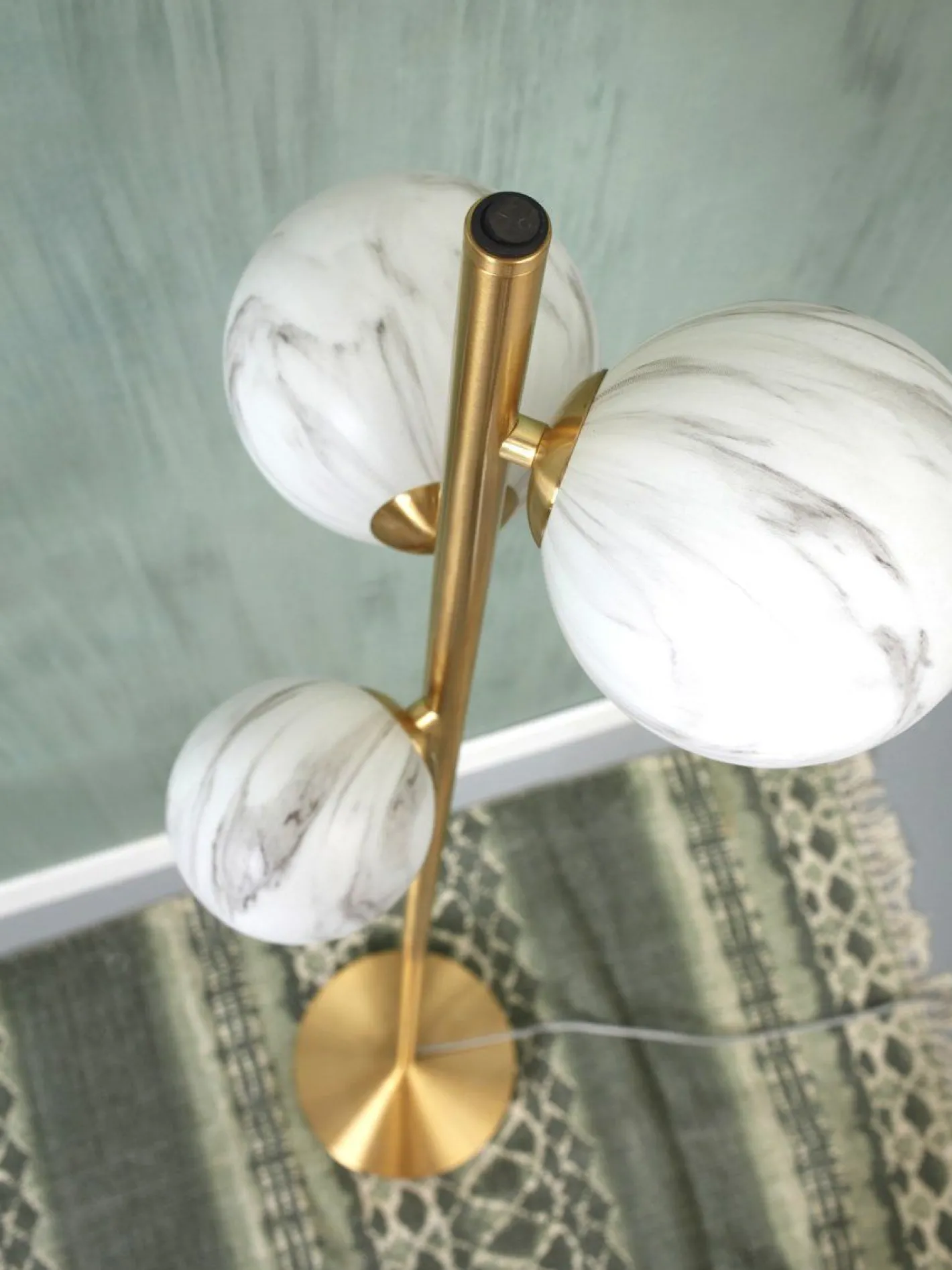 Hot It's about RoMi Carrara Vloerlamp White marble, Gold