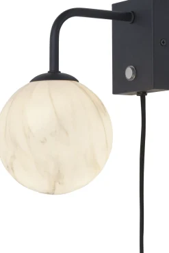 Online It's about RoMi Carrara Wandlamp White marble, Black