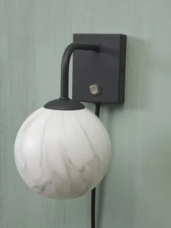 Online It's about RoMi Carrara Wandlamp White marble, Black