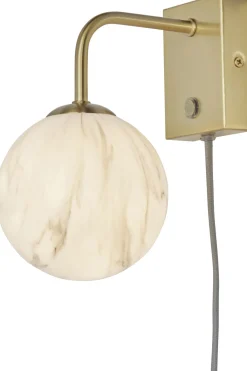 New It's about RoMi Carrara Wandlamp White marble, Gold