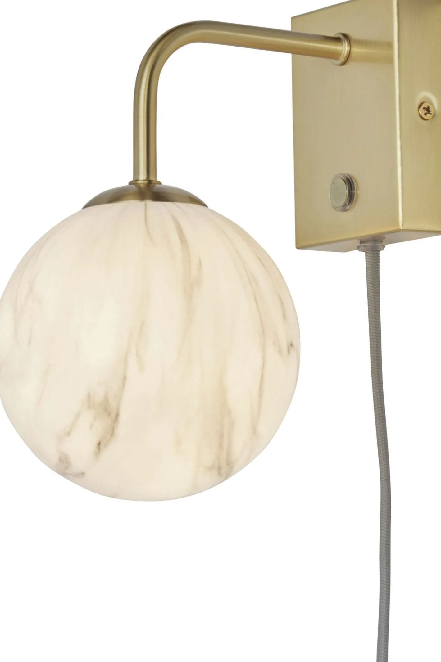 New It's about RoMi Carrara Wandlamp White marble, Gold