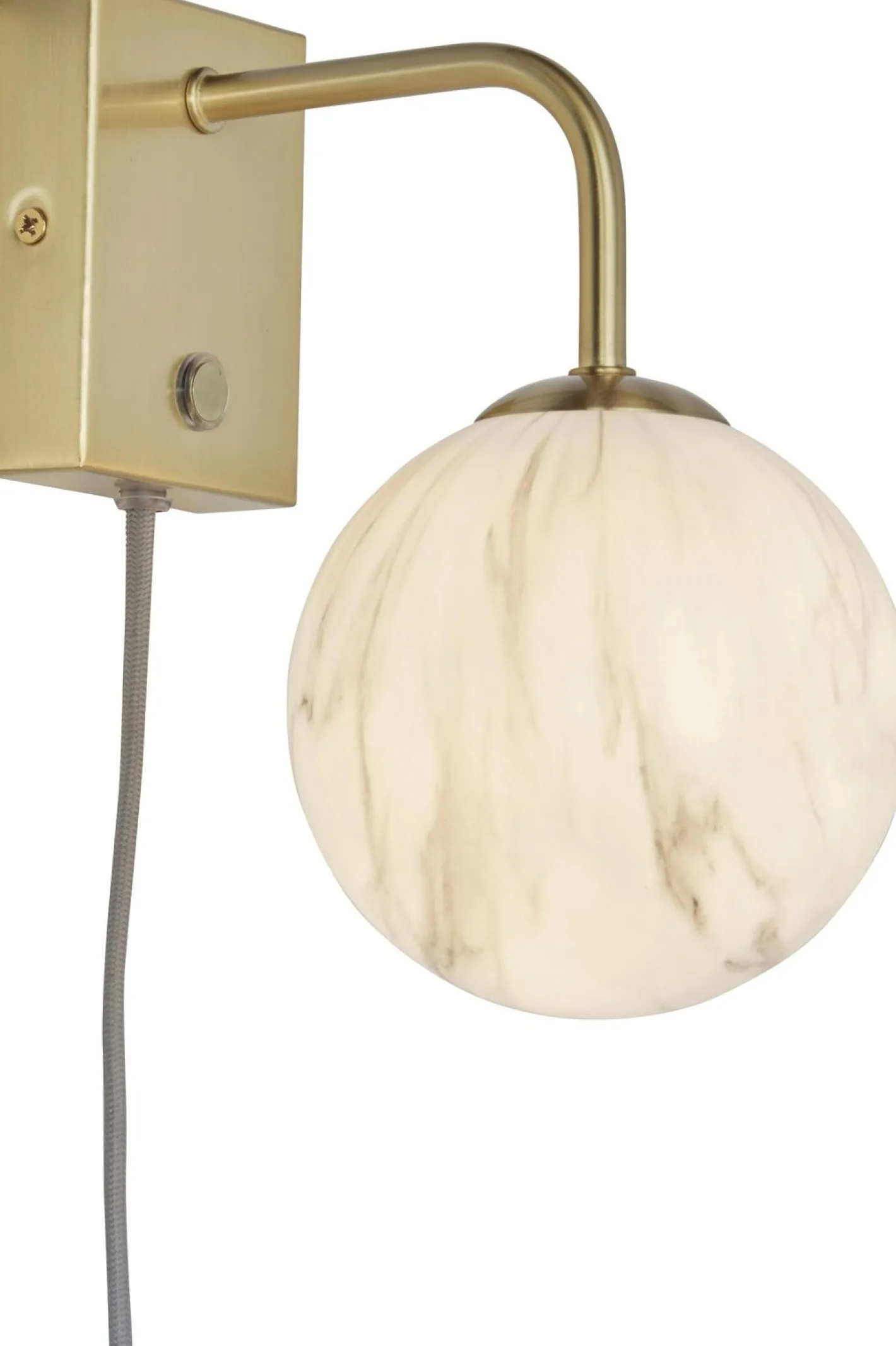 New It's about RoMi Carrara Wandlamp White marble, Gold