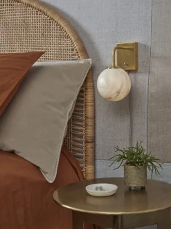 New It's about RoMi Carrara Wandlamp White marble, Gold