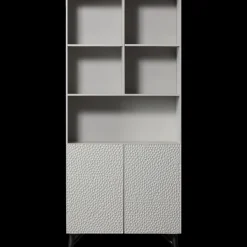 WOOOD Carved 2-deurs Opbergkast Mist