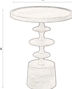 Dutchbone Cath Bijzettafel Walnut