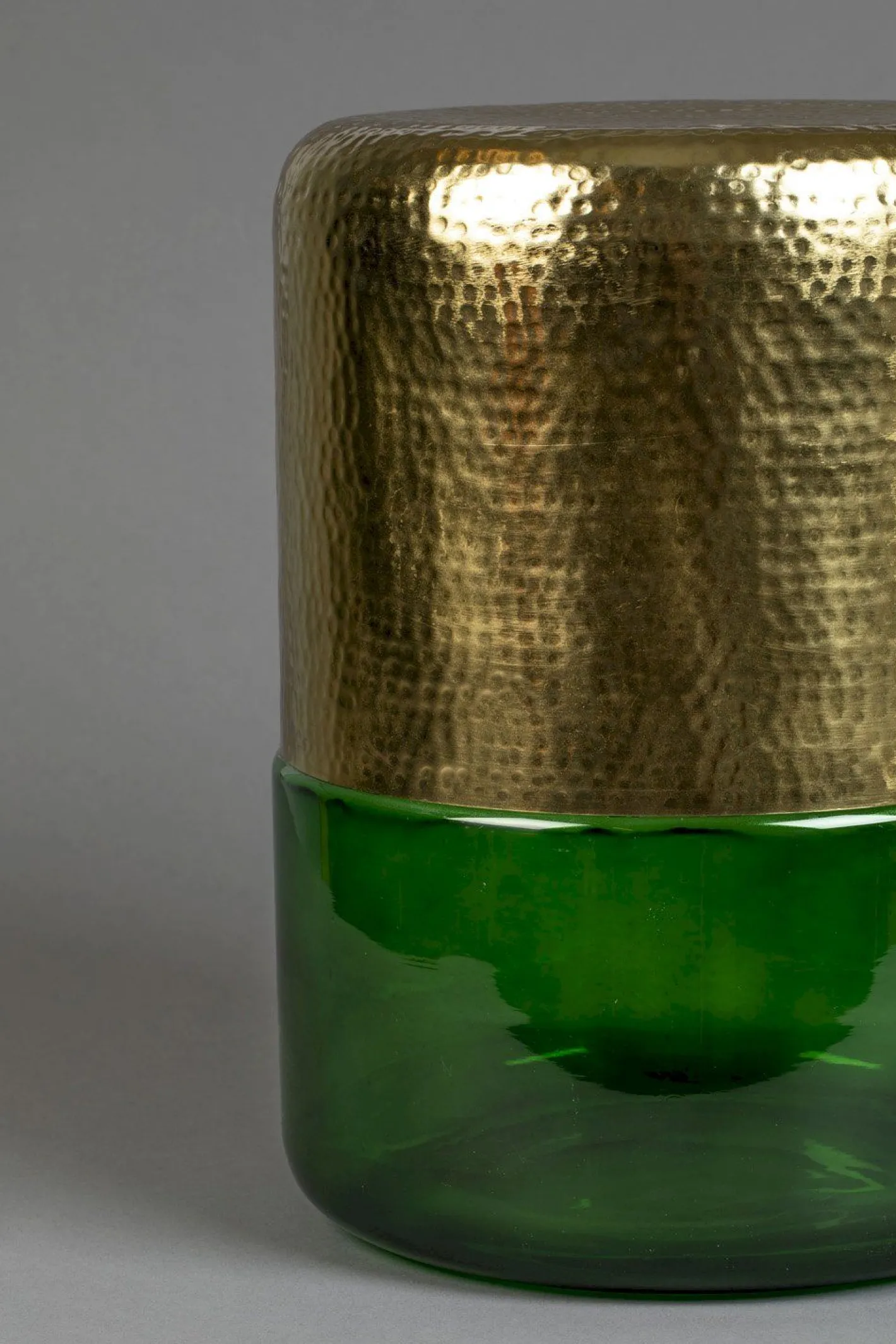 Dutchbone Cave Bijzettafel Green, Gold