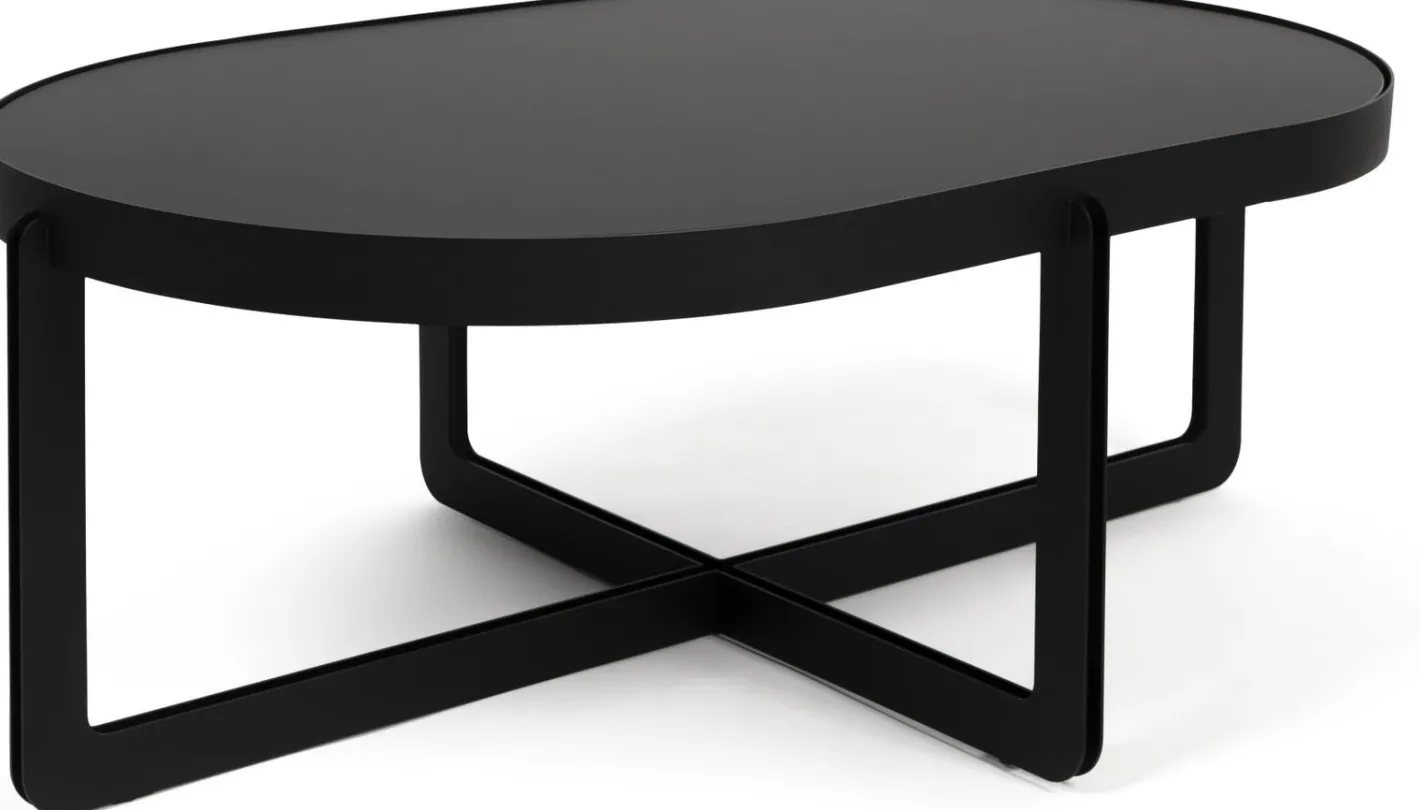 Clearance Zuiver Centre Ovaal Salontafel Zwart