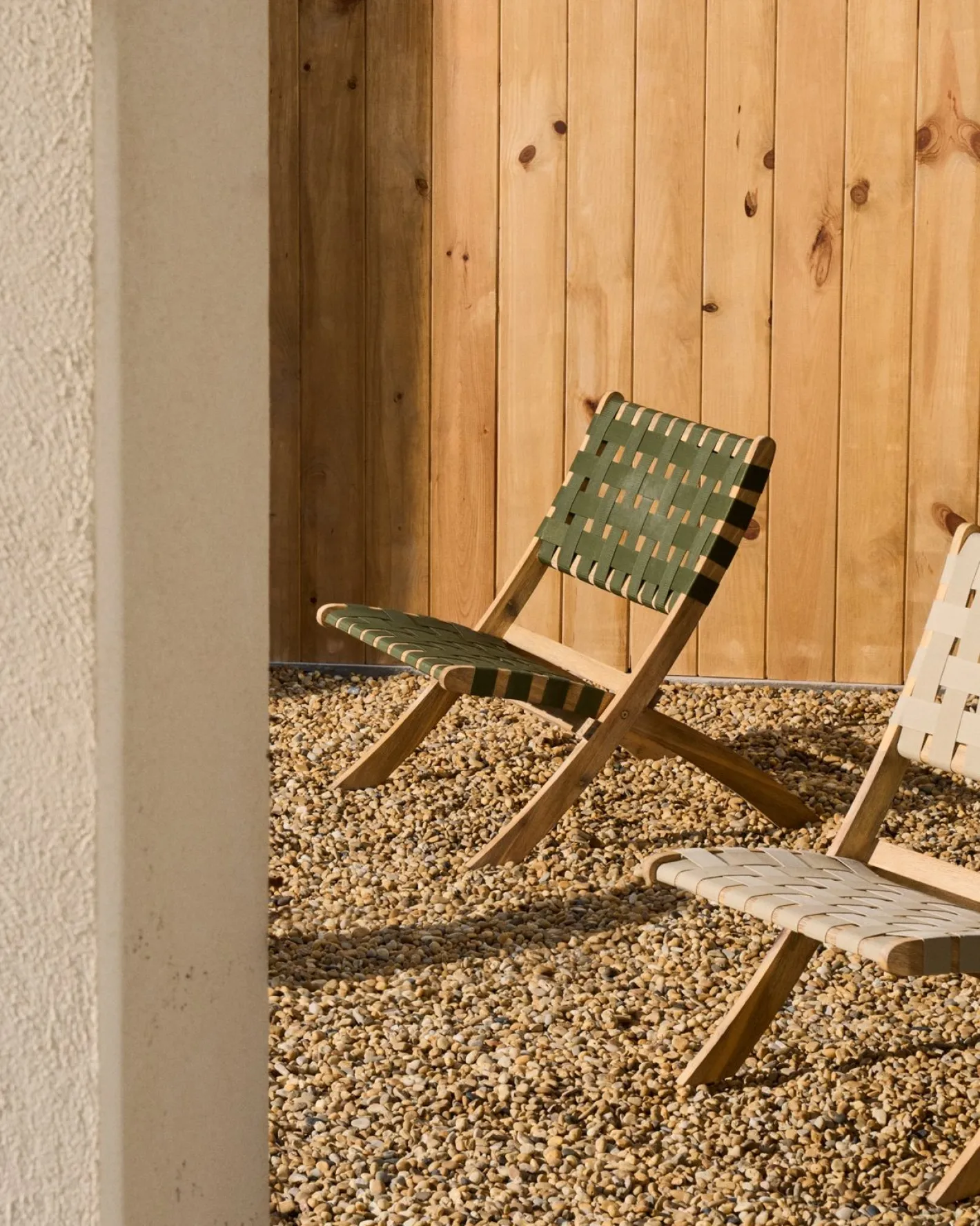 Hot Kave Home Chabeli Tuinstoel Groen, Naturel
