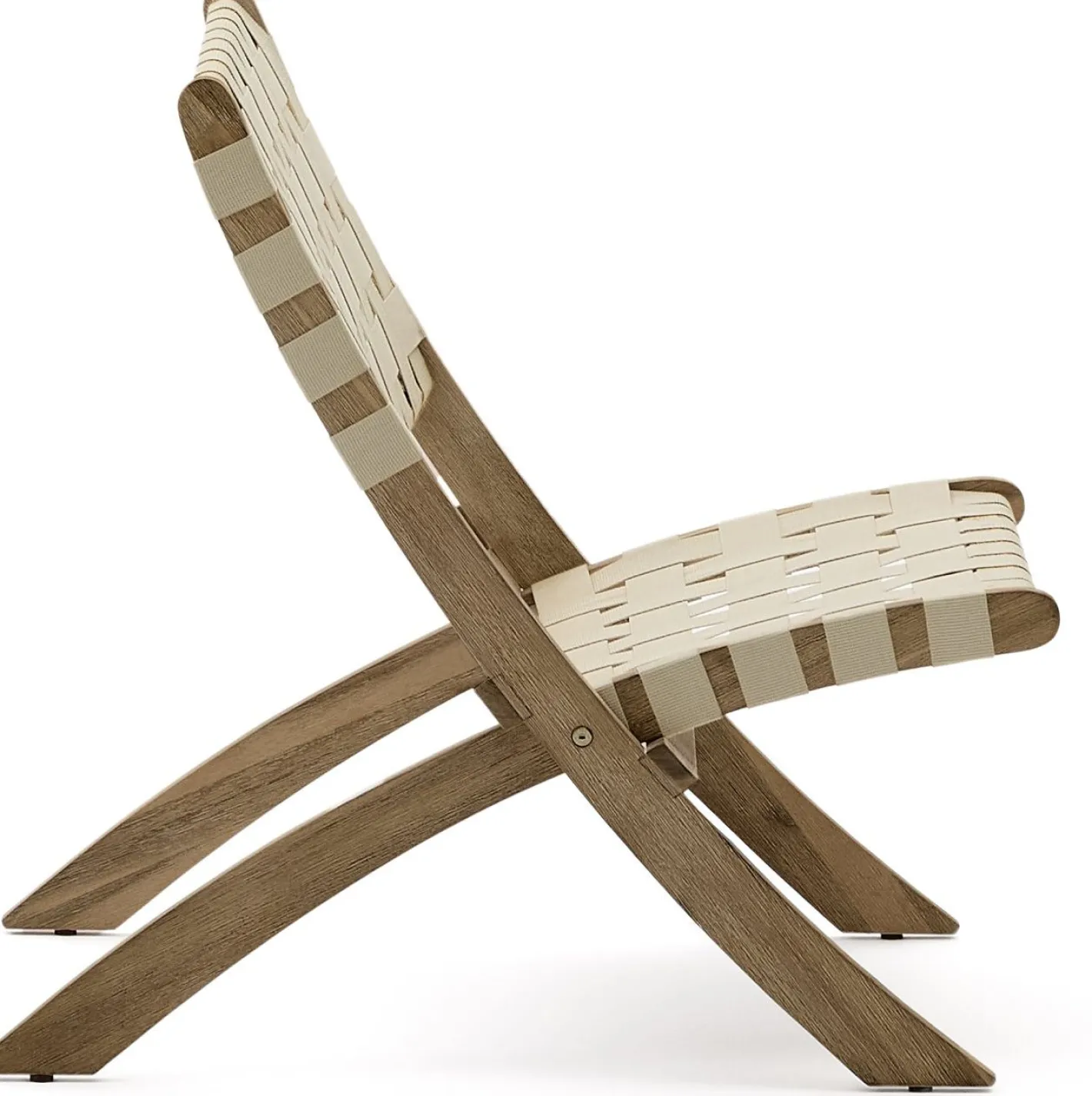Kave Home Chabeli Tuinstoel Creme, Naturel