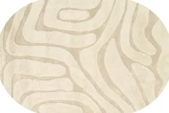 Best Trendhopper Chase Ovaal Vloerkleed Creme