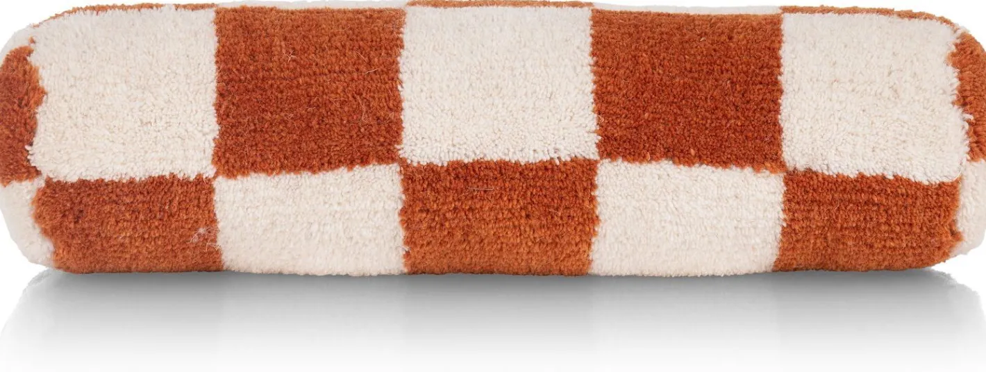 Clearance COCO maison Check Bolster Kussen Koper