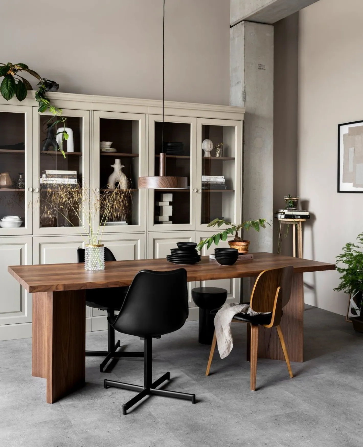 Outlet vtwonen Chow Vitrinekast Dakargrau