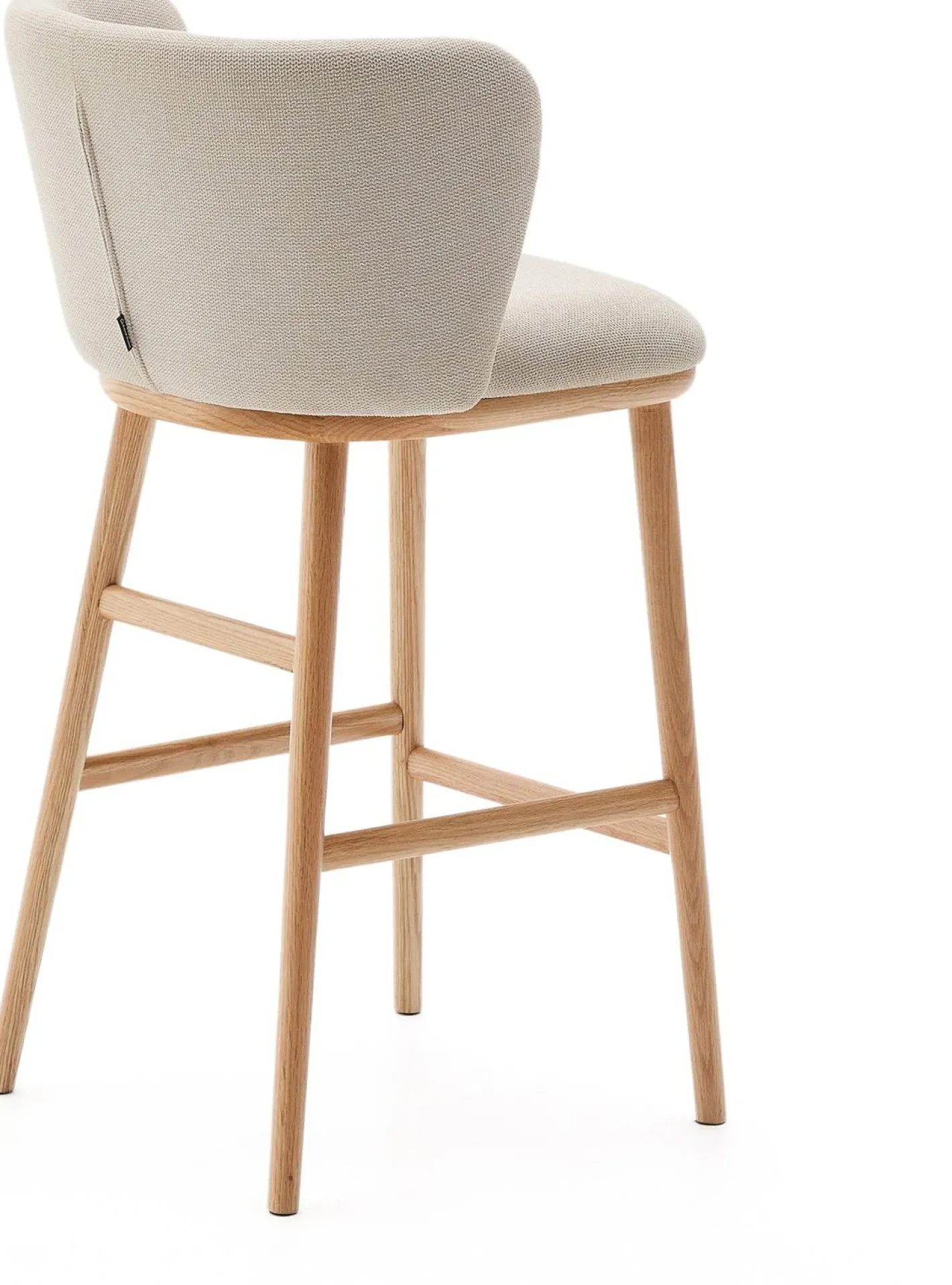 Outlet Kave Home Ciselia Barstoel Beige, Naturel