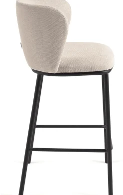 Discount Kave Home Ciselia Barstoel Beige, Zwart