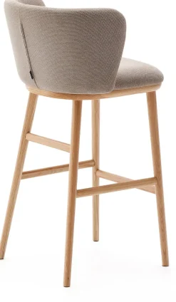 Discount Kave Home Ciselia Hoog Barstoel Bruin