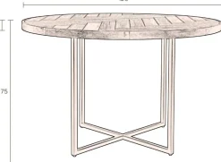 Outlet Dutchbone Class Bistrotafel Natural