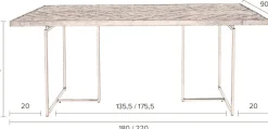 Online Dutchbone Class Eettafel Brown
