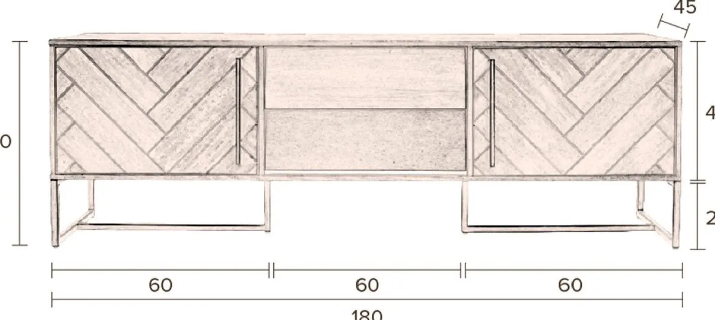 Clearance Dutchbone Class Dressoir Natural