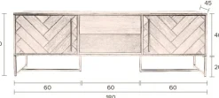 Sale Dutchbone Class Dressoir Brown