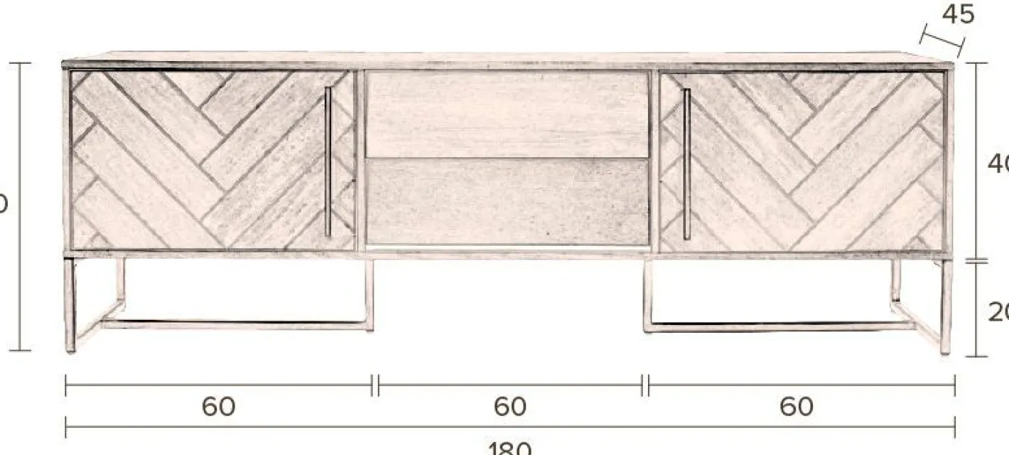 Sale Dutchbone Class Dressoir Brown
