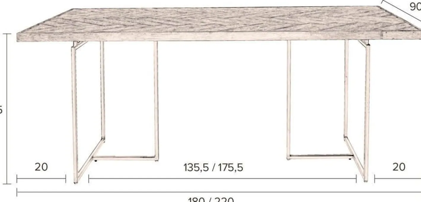 Dutchbone Class Eettafel Natural