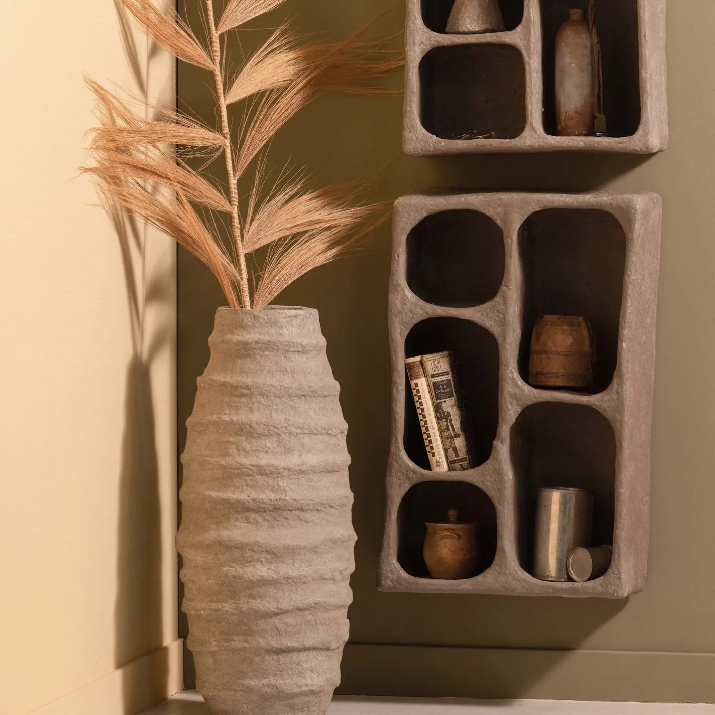 Clearance WOOOD Clay Wandkastje Grey
