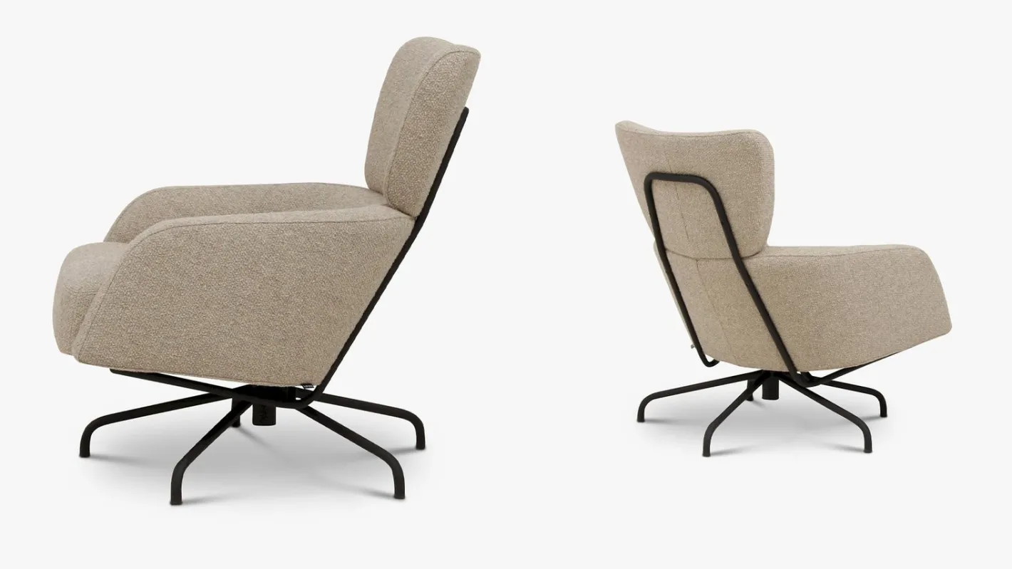 Hot Harvink Clip Do Draaifauteuil Beige