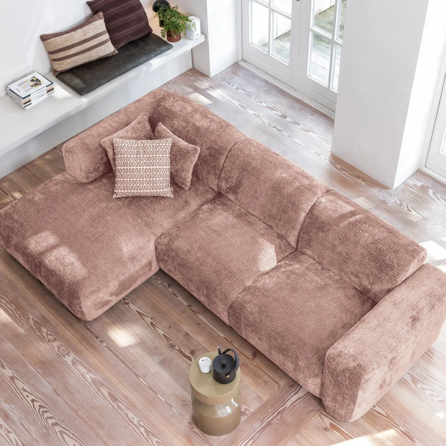 Online WOOOD Cloud Hoekbank Taupe