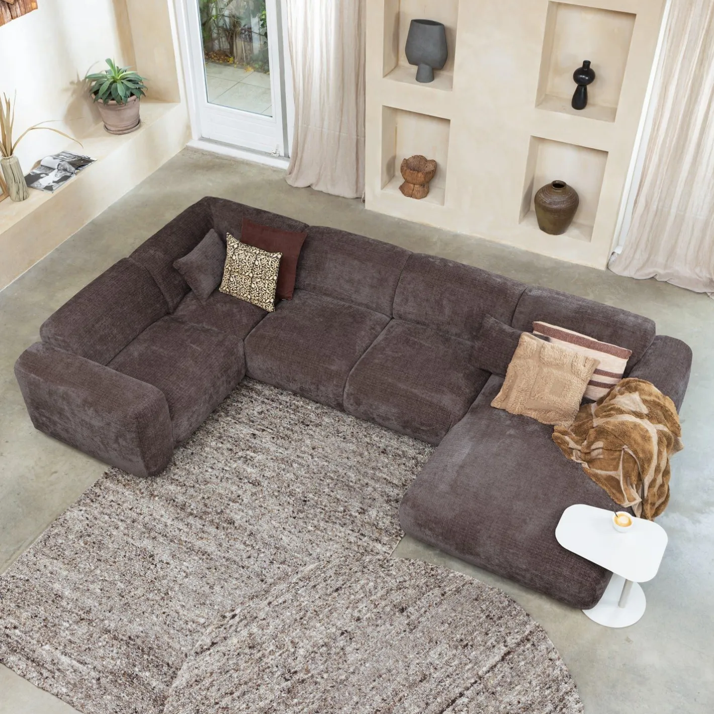 Best WOOOD Cloud U-bank Warm Brown