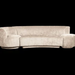 Best WOOOD Combi-Popular Fauteuil + Poef Elementenbank Natural