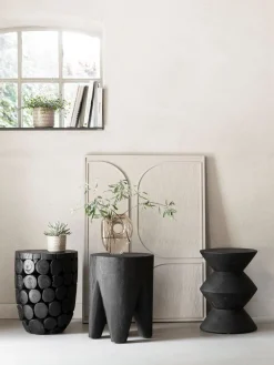 MUST Living Cone Bijzettafel Zwart