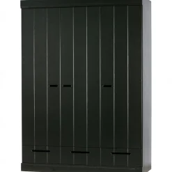 Discount WOOOD Connect 3-deurs Opbergkast Black