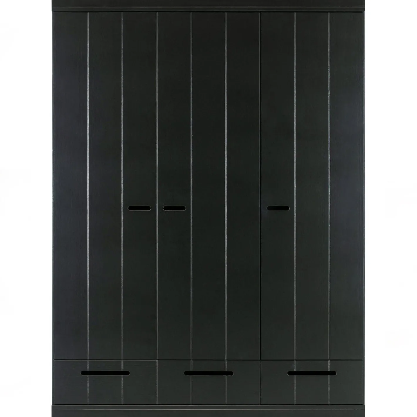 Discount WOOOD Connect 3-deurs Opbergkast Black