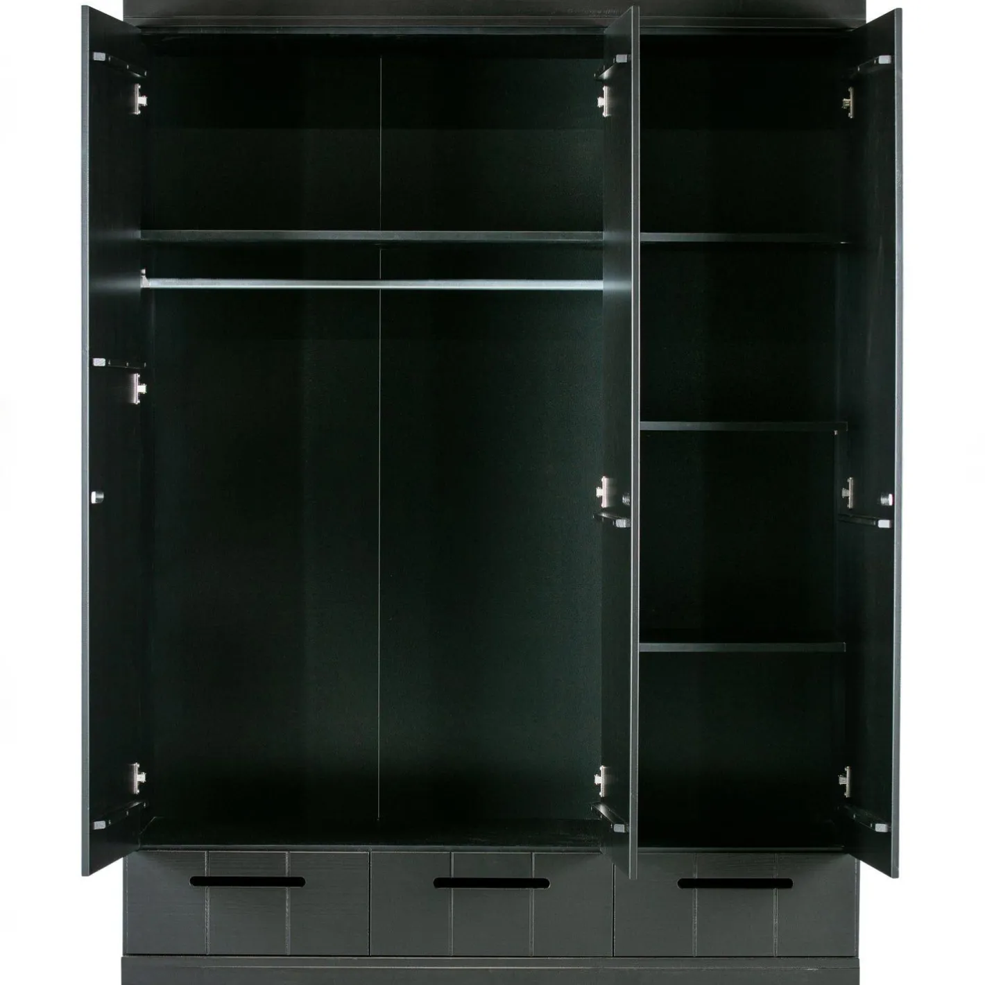 Discount WOOOD Connect 3-deurs Opbergkast Black