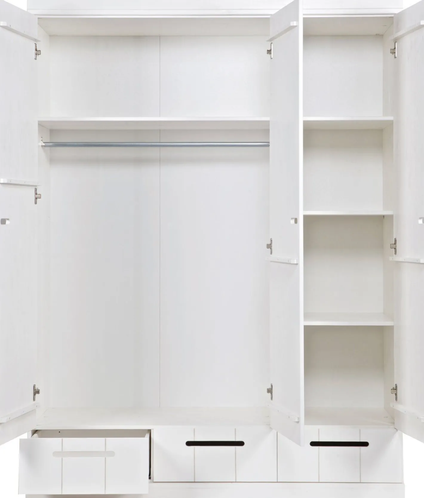 Outlet WOOOD Connect 3-deurs Opbergkast Wit
