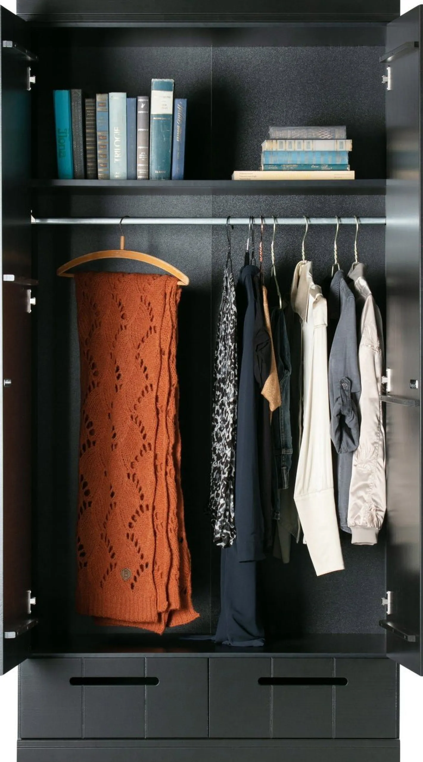 Outlet WOOOD Connect met lades Opbergkast Black