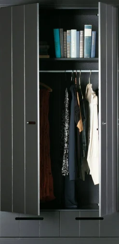 Outlet WOOOD Connect met lades Opbergkast Black
