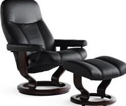 Clearance Stressless Consul Relaxfauteuil + Hocker Light Grey