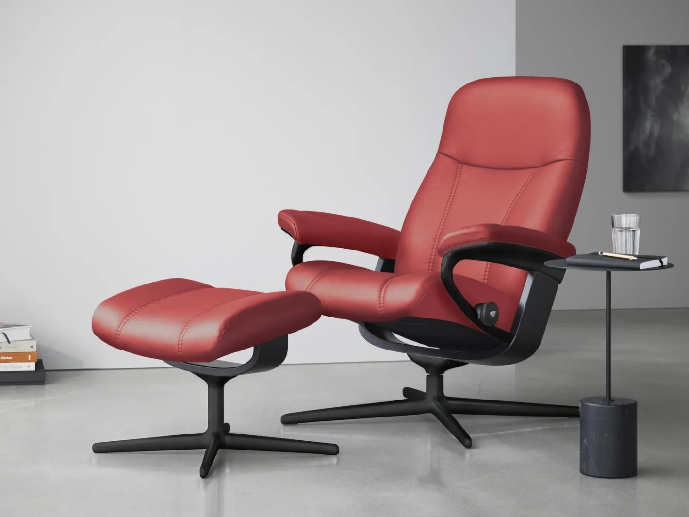 Sale Stressless Consul Relaxfauteuil + Hocker Henna
