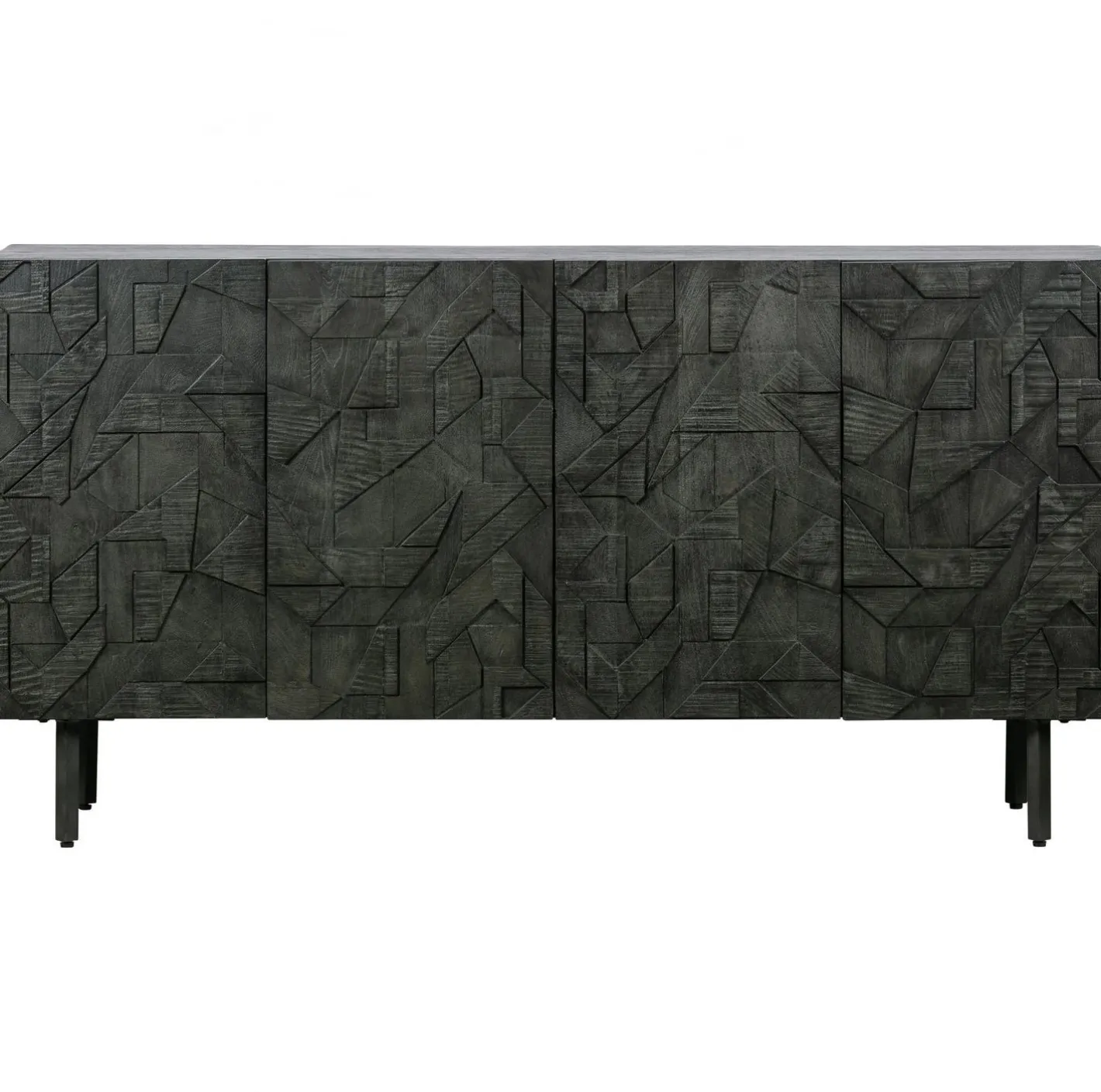 Best WOOOD Counter Dressoir Zwart