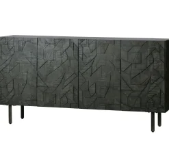 Best WOOOD Counter Dressoir Zwart