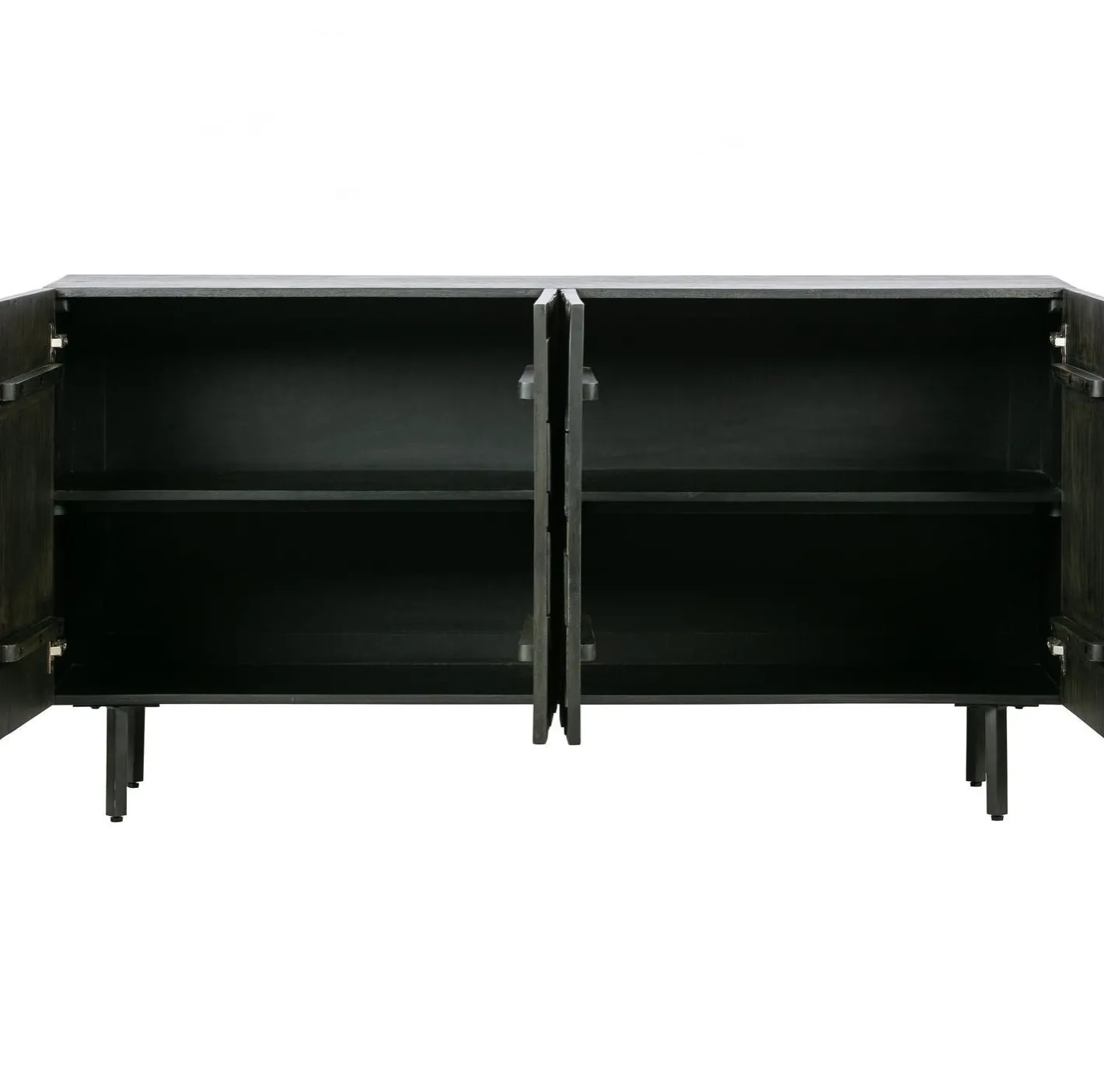 Best WOOOD Counter Dressoir Zwart