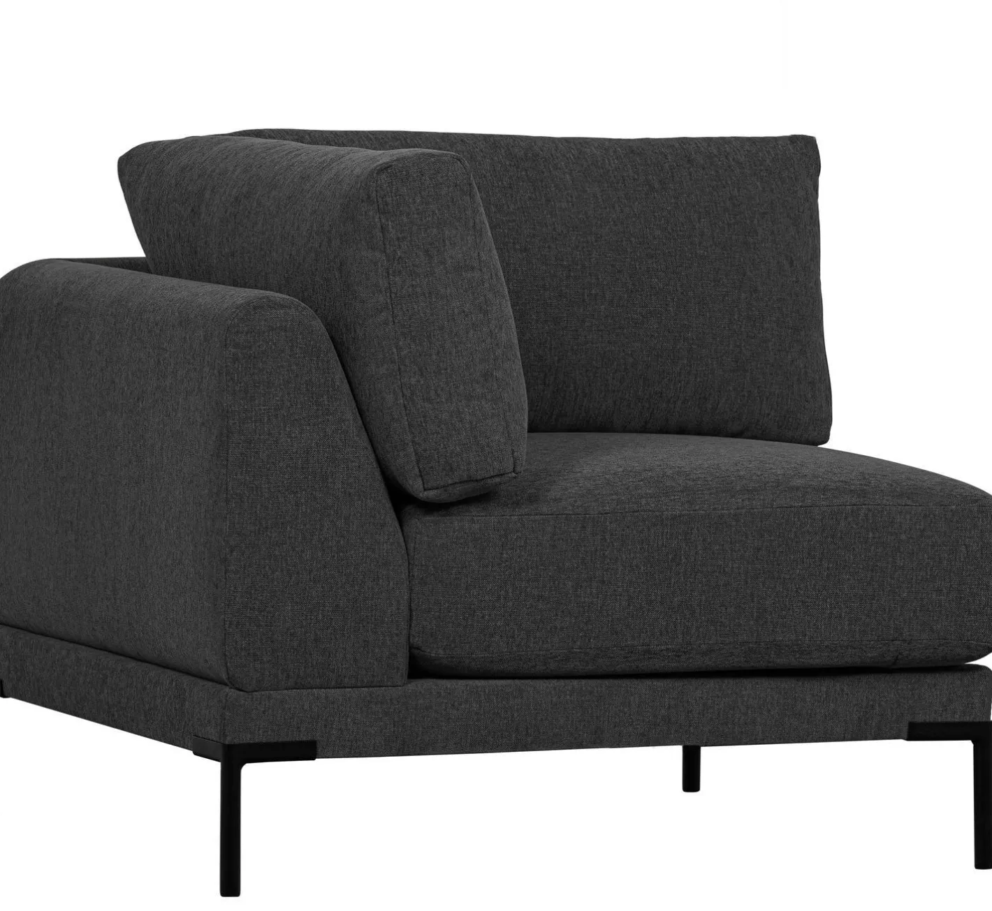Online vtwonen Couple Hoek Elementenbank Dark Grey