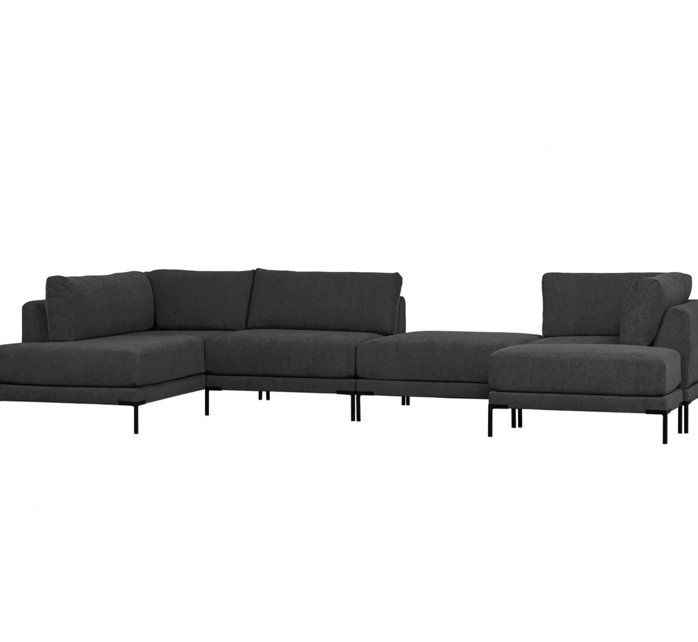 Outlet vtwonen Couple Lounge Links Elementenbank Dark Grey