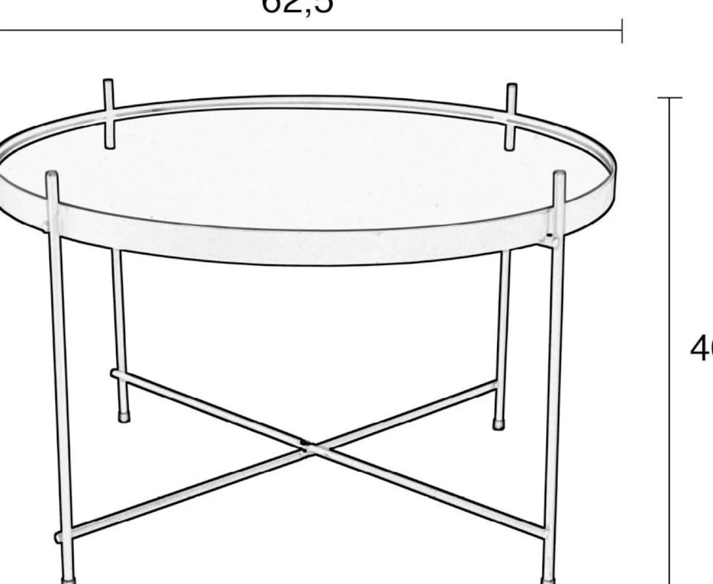 Online Zuiver Cupid L Bijzettafel Black