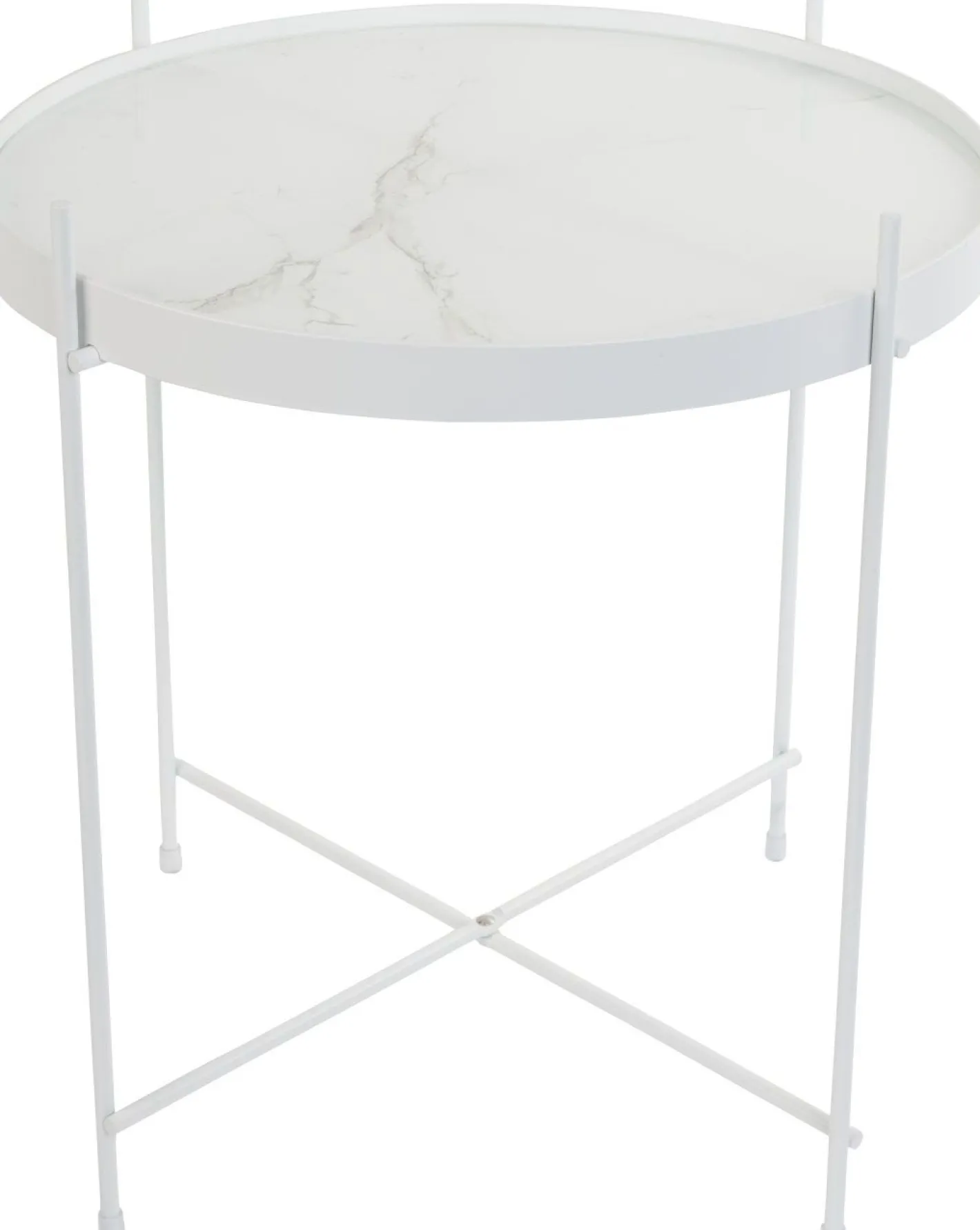 Clearance Zuiver Cupid Marble Bijzettafel White