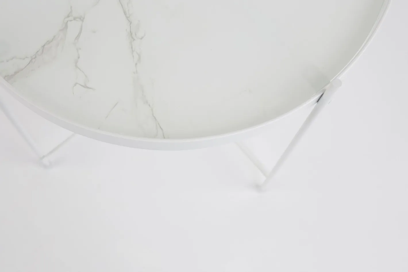 Clearance Zuiver Cupid Marble Bijzettafel White